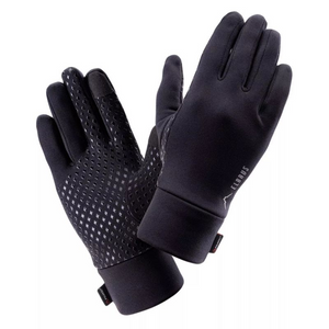 Guantes de invierno para mujer Elbrus Porte Polartec - Negros, elásticos, transpirables y resistentes a la abrasión