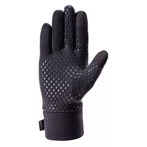 Guantes de invierno para mujer Elbrus Porte Polartec - Negros, elásticos, transpirables y resistentes a la abrasión