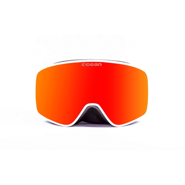 OCEAN GLASSES outdoor red mirrored goggles, perfect for sport and adventure activities with stylish design.