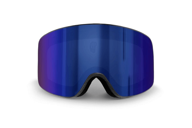 Full view of blue acetate sunglasses from OCEAN GLASSES, ideal for outdoor sports and adventures.