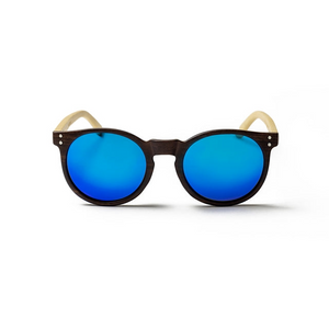 OCEAN GLASSES LIZARD WOOD 55001.2 - Gafas de sol redondas unisex con montura completa