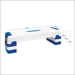 Plataforma de paso aeróbico ajustable HMS AS005: ajuste de altura de 3 niveles para entrenamientos efectivos