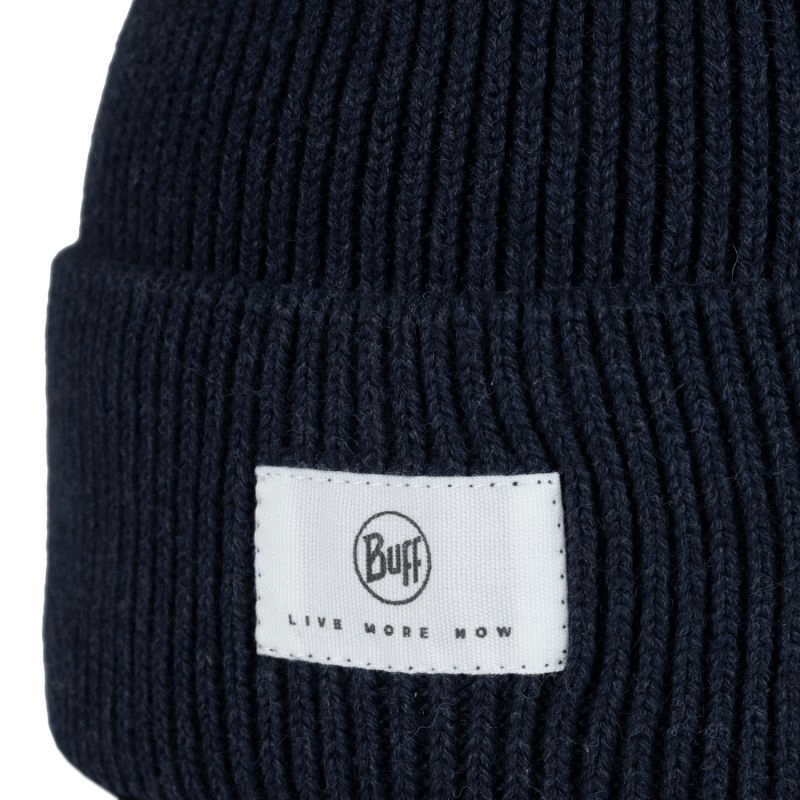 Buff Drisk Knitted Hat Beanie - Stylish and Warm Navy Winter Headwear