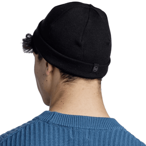 Buff Elro Knitted Hat Beanie - Warm & Stylish Winter Wear for Men and Women with PrimaLoft Technology in Black