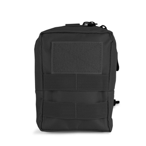 Offlander Molle Tactical Pouch in black, durable nylon utility bag for outdoor adventures and travel.