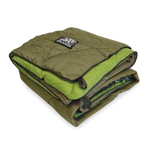 Manta de camping Offlander Premium verde - 200x140 cm, ligera y duradera | Perfecto para exteriores