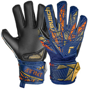 Reusch Attrakt Silver Jr Youth Goalkeeper Gloves - Enhanced Grip & Flexibility Soccer Training