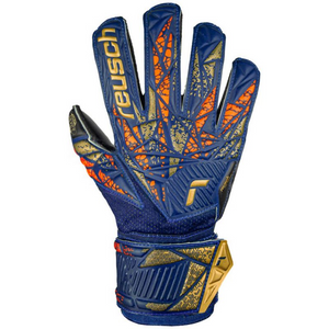 Reusch Attrakt Silver Jr Youth Goalkeeper Gloves - Enhanced Grip & Flexibility Soccer Training