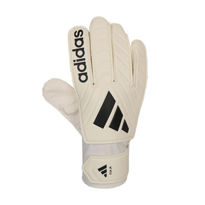 Guantes de portero Adidas Copa Club Jr para niños – Palma de látex premium, espuma de agarre suave – Blanco