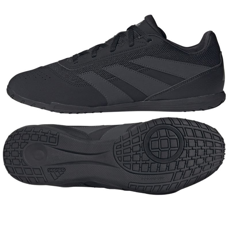 Adidas Predator Club IN M IG5450 Men's Indoor Football Shoes - Black, Grippy Rubber Outsole, Synthetic Material
