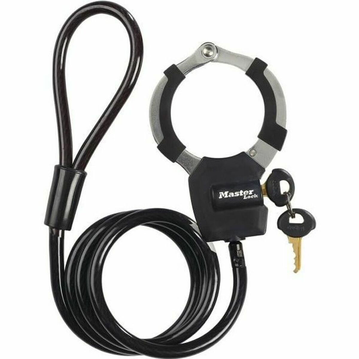 Cable with padlock Master Lock 8275EURDPRO for outdoor adventure, ideal camping product from revlando.com.