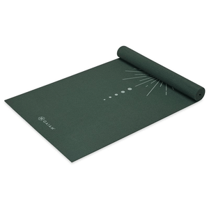 Gaiam Marrakesh 5MM Yoga Mat - Durable, Non-Slip, Eco-Friendly, Extra Cushioning, Dark Green