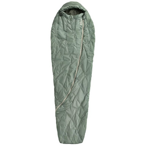 Jack Wolfskin Athmos Down +5, 195cm Sleeping Bag - High-Quality Materials, Mummy Shape, Green - Revlando - Jack Wolfskin 