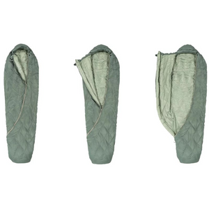 Jack Wolfskin Athmos Down +5, 195cm Sleeping Bag - High-Quality Materials, Mummy Shape, Green