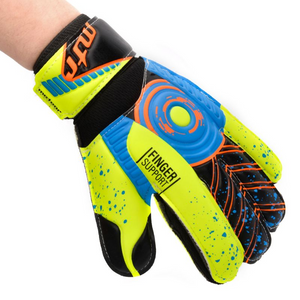 Guantes de portero Meteor Defense Jr - Talla 6 | Agarre de alta calidad para todo tipo de clima, soporte mejorado para los dedos