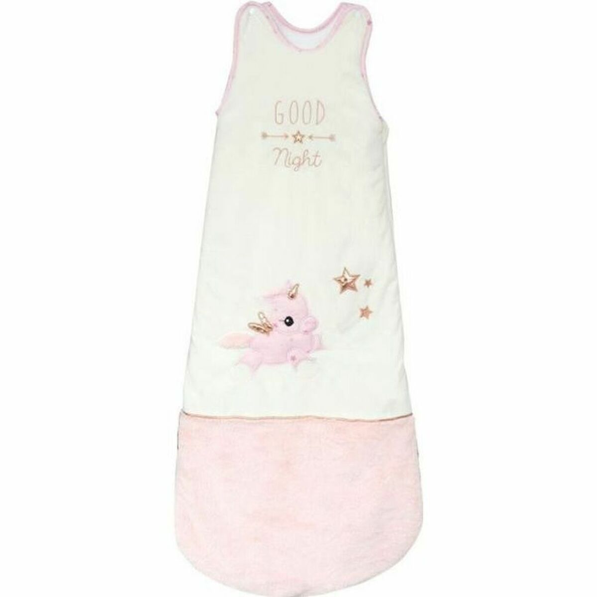 Sleeping Bag Domiva Jolly for 6-36 months, featuring a cute unicorn design, perfect for outdoor adventures and camping.