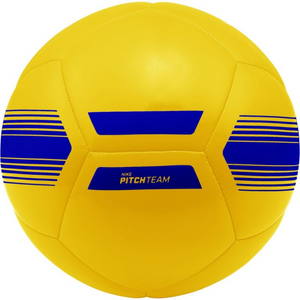 Nike Pitch Team Soccer Ball - Durable Synthetic, Ideal for Grass Play, Bright Yellow