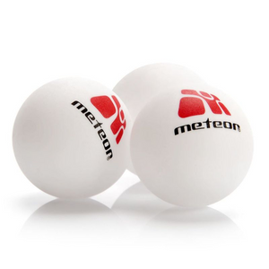 METEOR 15029 Set de Tenis de Mesa - 2 Raquetas Premium + 3 Pelotas ABS con Funda Protectora | Juego de ping pong de alto rendimiento