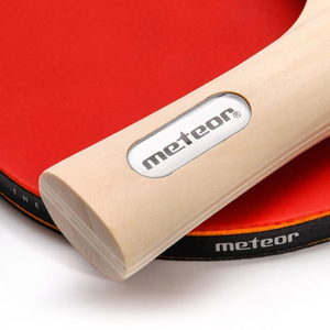 METEOR 15029 Set de Tenis de Mesa - 2 Raquetas Premium + 3 Pelotas ABS con Funda Protectora | Juego de ping pong de alto rendimiento