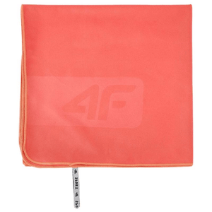 Quick-drying orange microfiber towel for gym, pool, travel, and outdoor adventures, measuring 65x90 cm.