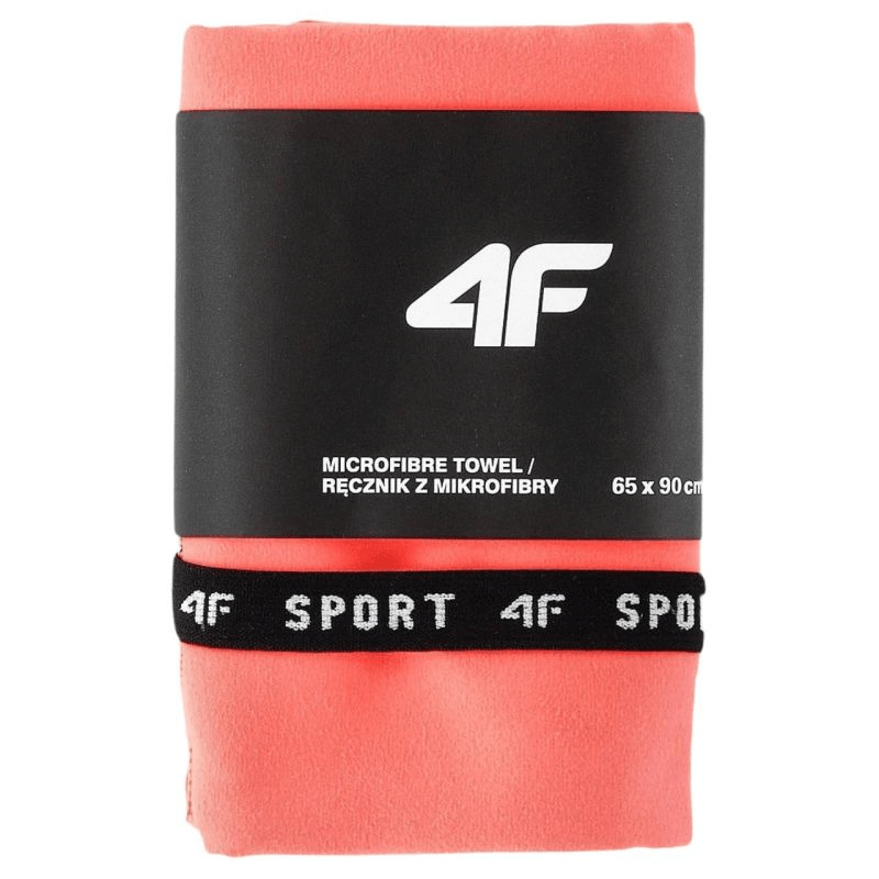 Quick-drying soft microfiber towel in orange, 65x90 cm, perfect for outdoor sports, travel, and adventures.