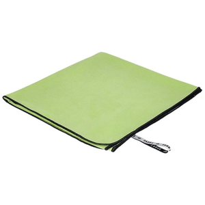 Quick-drying green microfiber towel 4F U037, ideal for outdoor activities, gym, and travel, soft and lightweight.