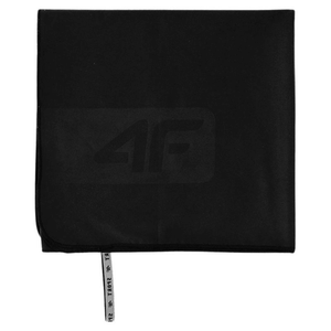 Quick-drying black microfiber towel, lightweight and ultra-absorbent, ideal for outdoor sports and travel adventures.