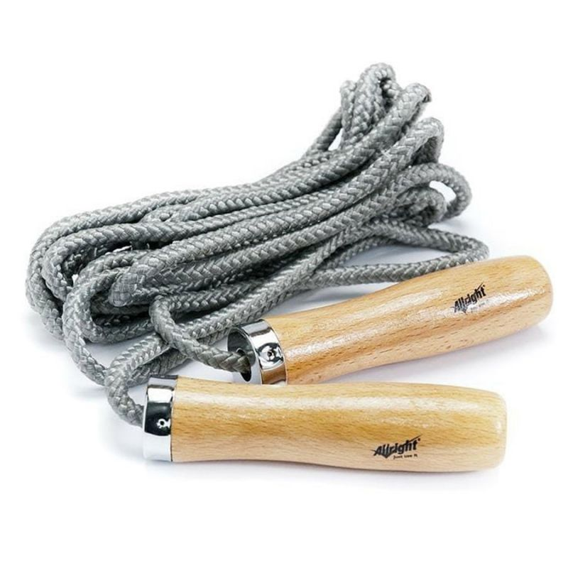 Allright 5m Durable & Adjustable Nylon Jump Rope - Gray | Perfect for Home Fitness Training