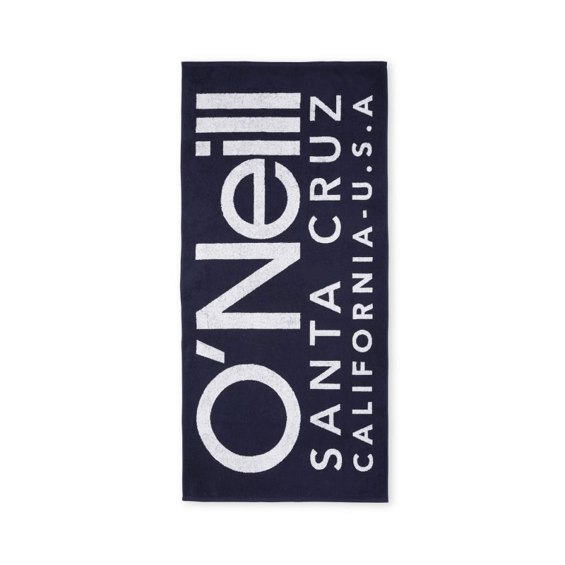 O'Neill Seawater Towel featuring bold logo design, perfect for outdoor adventures and beach trips. Soft cotton comfort.