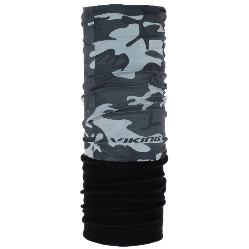 Bandana Viking Polartec neck warmer in camouflage design, ideal for outdoor sports and cold weather adventures.