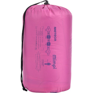 Saco de dormir Meteor Mimpi Jr 16941 - Rosa y Morado | Durable, aislado y cómodo