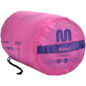 Saco de dormir Meteor Mimpi Jr 16941 - Rosa y Morado | Durable, aislado y cómodo