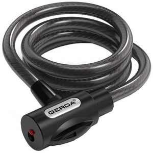 Gerda Flex 1200/10V Anti-Theft Cable Bicycle Lock - Durable, PVC Coated, 120cm - High-Security & Long-Lasting