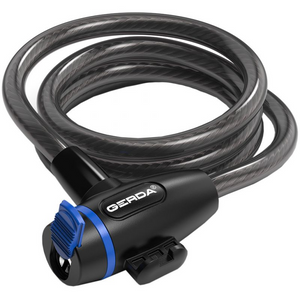 Gerda Flex 1200/10S Heavy-Duty Bicycle Cable Lock - Enhanced Security & Durability