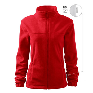 Rimeck Women's Red Fleece Jacket - Warm, Anti-Pilling, Stylish & Durable