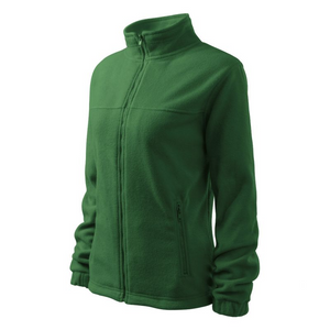 Chaqueta polar verde Rimeck para mujer: antibolitas, aislante y de ajuste elegante