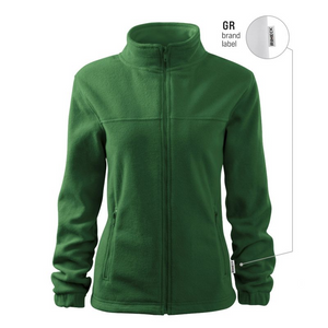 Chaqueta polar verde Rimeck para mujer: antibolitas, aislante y de ajuste elegante