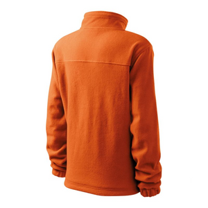 Rimeck Women's Anti-Pilling Fleece Jacket - Full-Length Zipper, Adjustable Hem, Elastic Sleeves - Orange