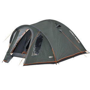 High Peak Nevada 3.1 Tent in green, designed for outdoor adventures, spacious for 3 people, with UV protection and water resistance.