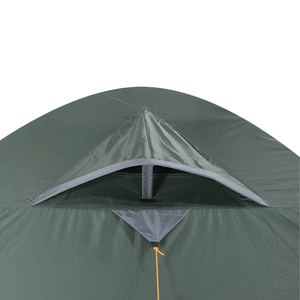 View of the High Peak Kira 4.1 Tent's top ventilation opening for enhanced airflow during outdoor adventures.