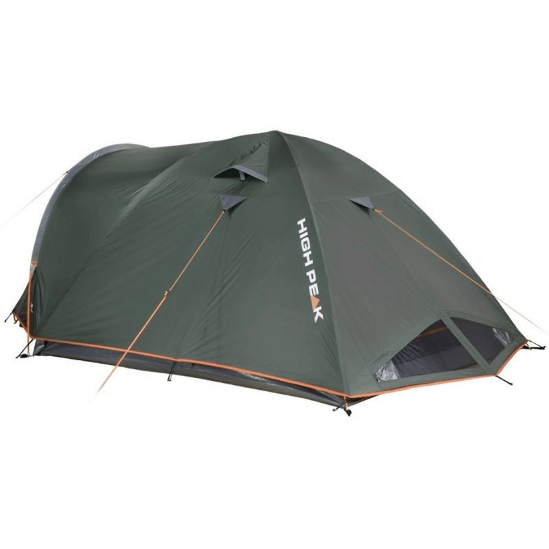 High Peak Nevada 4.1 Tent in green, spacious 4-person camping tent with advanced ventilation, ideal for outdoor adventures.