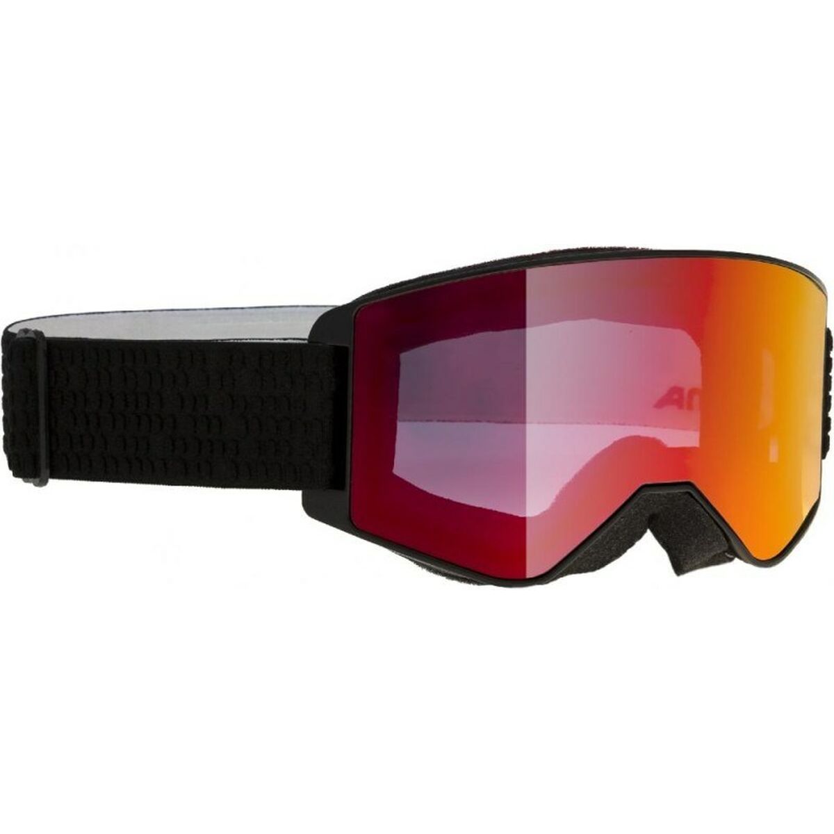 Ski Goggles Alpina Narkoja Black Orange Mirror Plastic-0