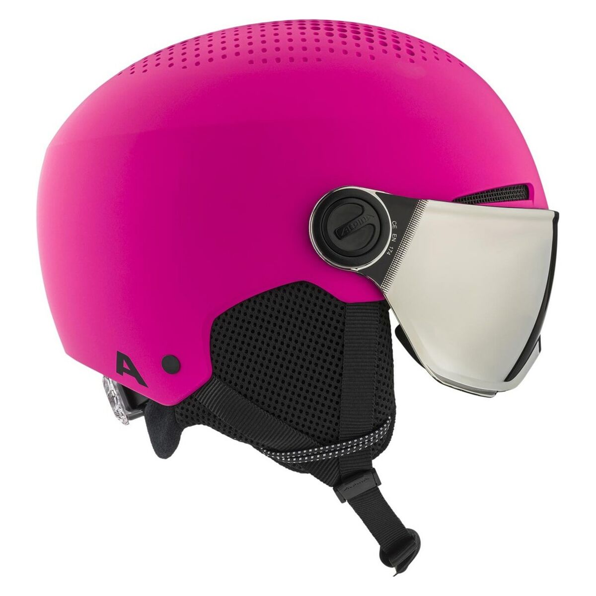 Ski Helmet Alpina Zupo Visor Q-Lite Pink 51-55 cm-0