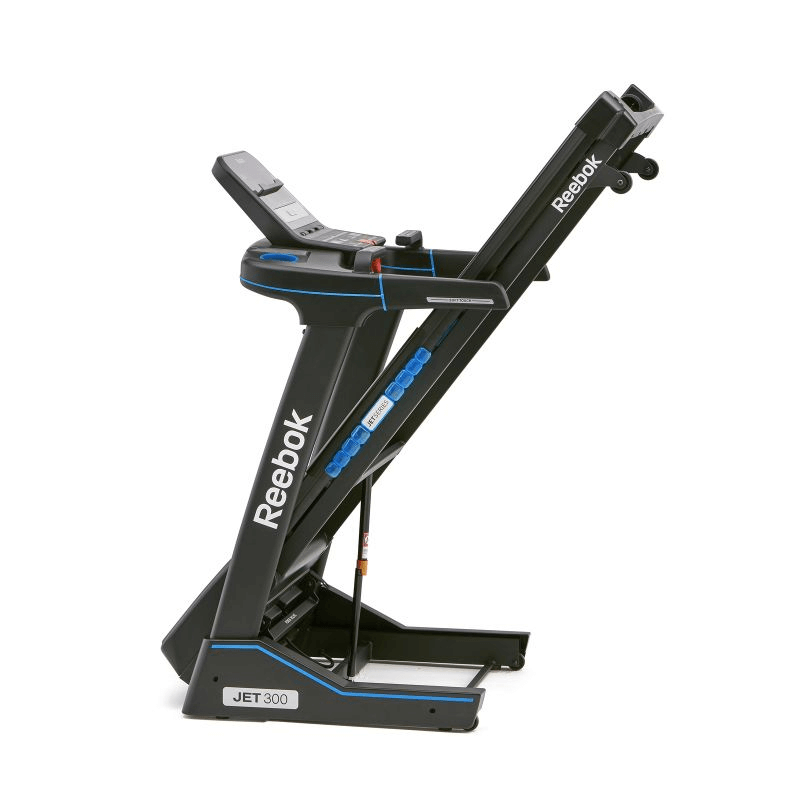 Reebok JET 300 treadmill featuring advanced Air Motion Technology and a sleek design for optimal fitness performance.