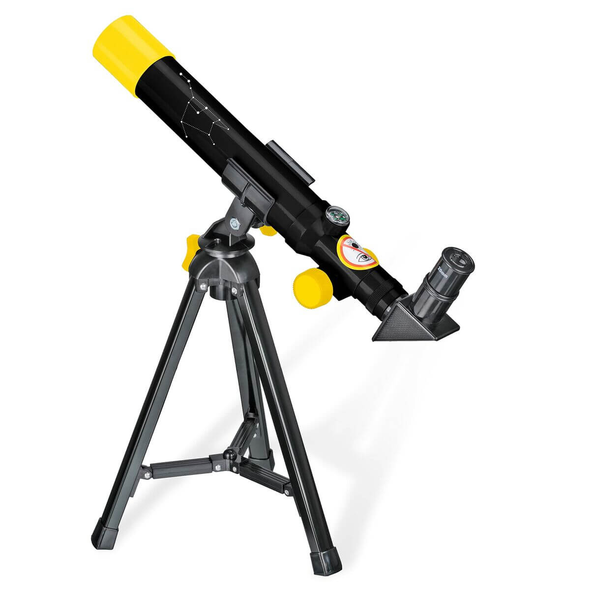 Child's Telescope Bresser National Geographic in black, ideal for outdoor camping adventures, available at revlando.com