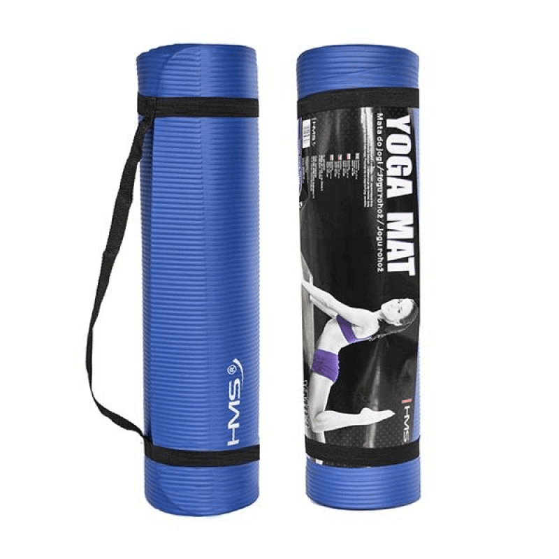 Premium Blue NBR Yoga Mat - HMS YM03 | Perfect Grip & Comfort for Yoga, Fitness & Aerobics