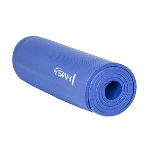 Premium Blue NBR Yoga Mat - HMS YM03 | Perfect Grip & Comfort for Yoga, Fitness & Aerobics