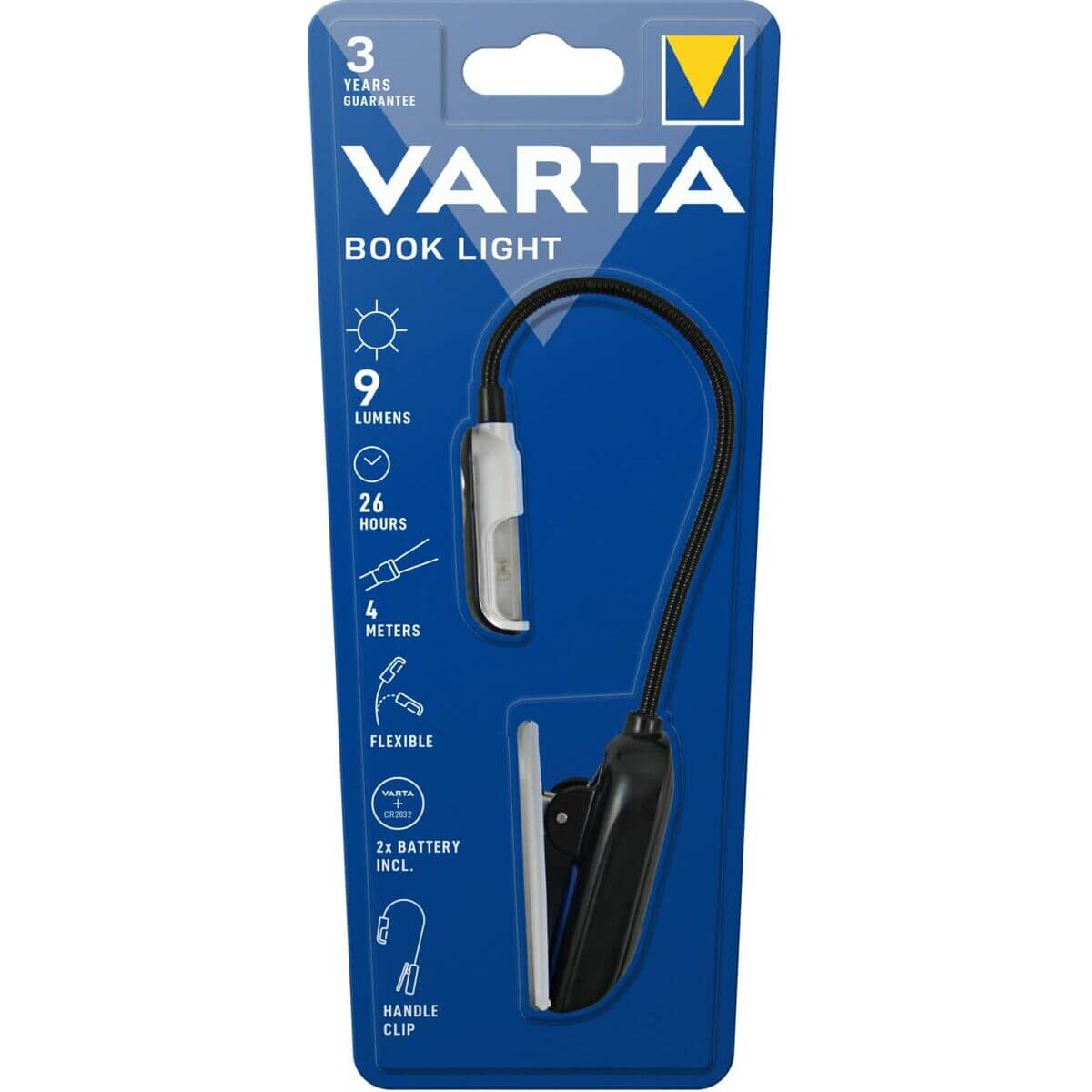 Varta LED torch with flexible neck, perfect for outdoor adventures and camping activities.