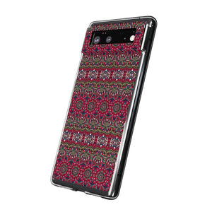 Funda para teléfono con mandala rojo