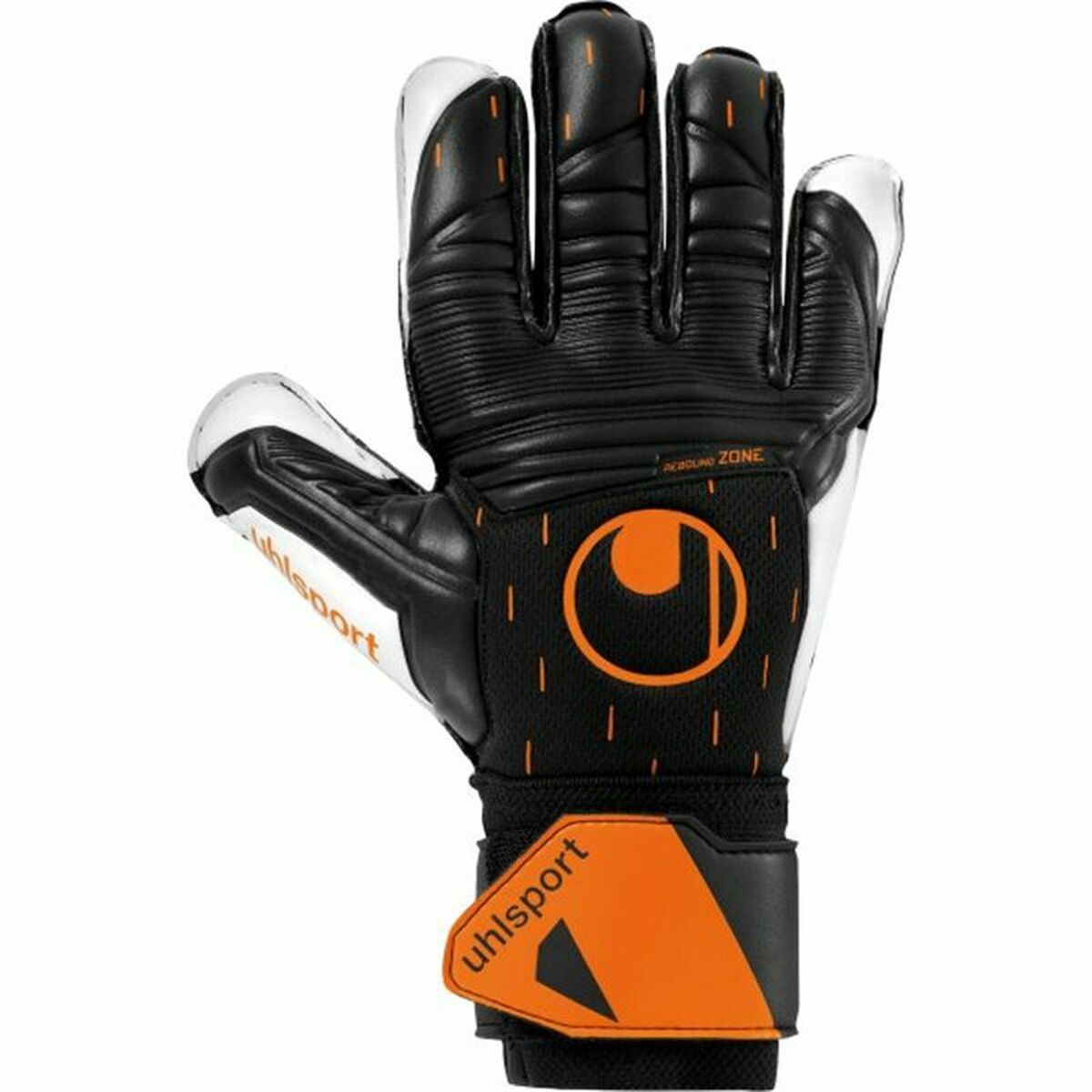 Uhlsport Speed Contact Soft PRO orange gloves for outdoor adventures, perfect for camping and sports activities.